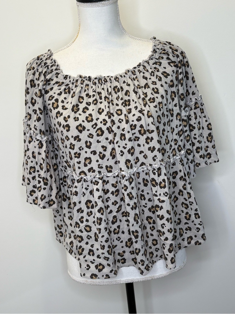 Leopard Print Womens Top American Eagle